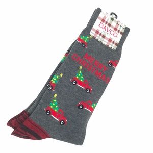 Davco Merry Christmas Truck & Christmas Tree Socks